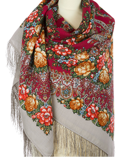 Châle et foulard russe en laine ''Magic Power of Love''Châle et foulard russe en laine ''Ladoga''