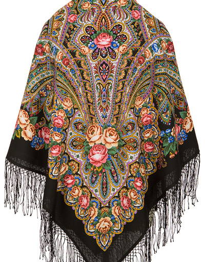 Wool shawl ''On the wings of tenderness''