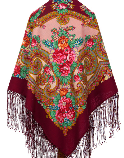 Wool shawl ''Labzin's'' back view