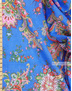 Paisley coton fabric by the yard ''Paisley On Light Blue''}