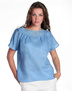 Linen blouse (blue)
