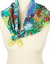 Cotton head scarf ''Bright Butterflies''