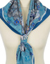 Silk shawl ''Blue rhapsody''