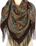 Wool shawl ''Rain Pattern''