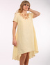 Casual linen dress with embroidery ''Aurora''
