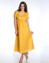 Casual linen dress with embroidery ''Sunny''