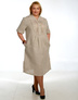 Casual linen dress with embroidery ''Daylight''