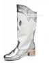 Silver boots for dance