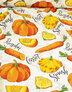 {[en]:Panama weave cotton ''Orange vegetables''}