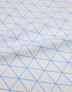{[en]:Poplin cotton ''Geometric triangles light blue''}