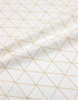 {[en]:Poplin cotton ''Geometric triangles sand''}