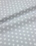 {[en]:Poplin cotton ''Small white stars on grey''}