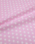 {[en]:Poplin cotton ''Small white stars on pink''}