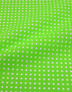 {[en]:Cotton fabric ''Little polka dots on bright green''}