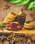 {[en]:Waffle cotton fabric ''Coffee time''}