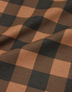 {[en]:Dress cotton with micro fleece ''Brown checkwork''}