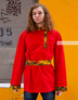 Traditional Russian shirt in red