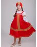 red folk dress