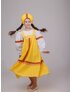 yellow russian dress