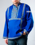 Traditional Russian shirt (blue)