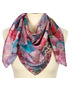 Silk shawl ''Pastel flowers''