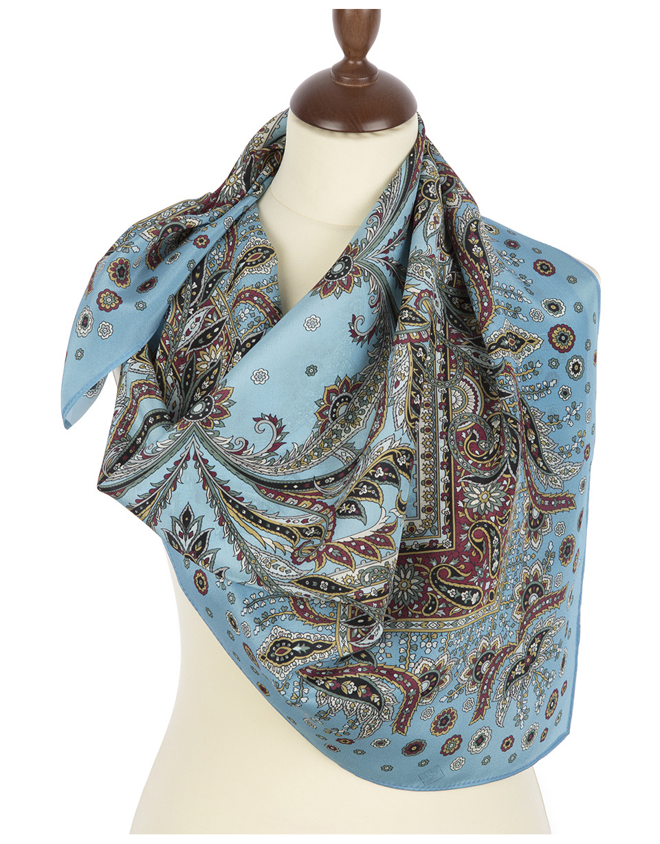 Silk shawl ''Coral Breeze'' | RusClothing.com